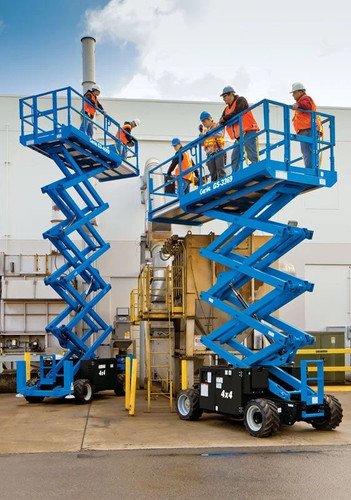 Genie 26ft, 68-69" wide Rough Terrain Scissor Lift