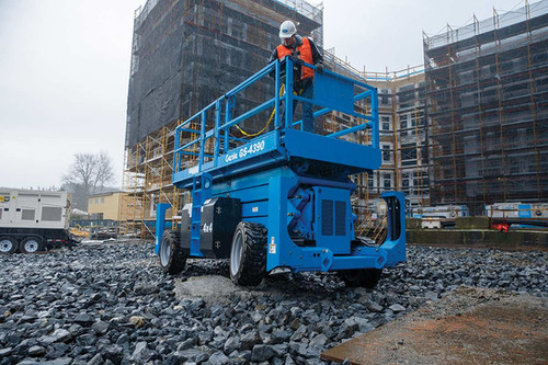 Genie 43ft, 90" wide Rough Terrain Scissor Lift