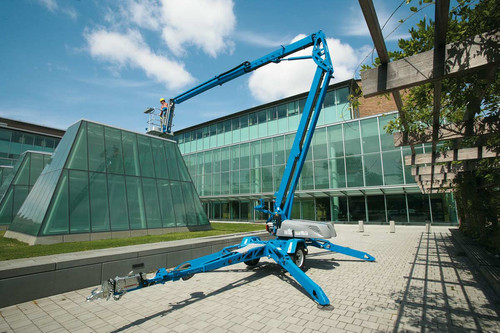Genie TZ50, 50ft Electric Towable Knuckle Boom Lift
