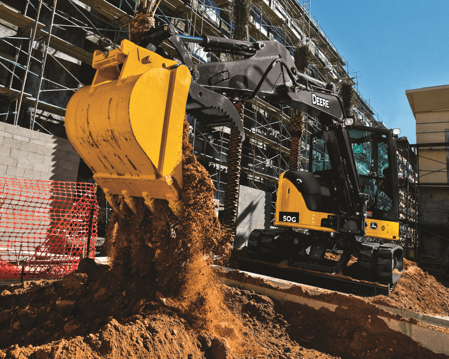 John Deere 50G Mini Excavator, 10,500lbs