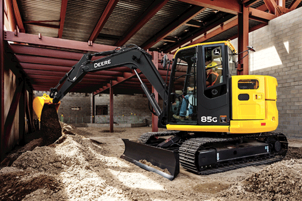 John Deere 85G Mini Excavator, 17,900lbs